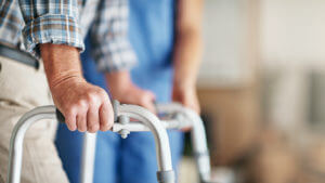older man with a walker