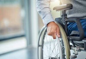 man in wheelchair